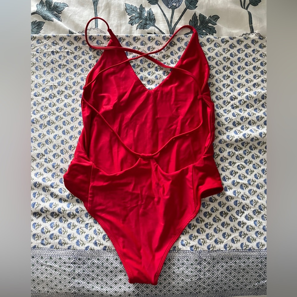 Beach Riot red one piece - Picture 2 of 3